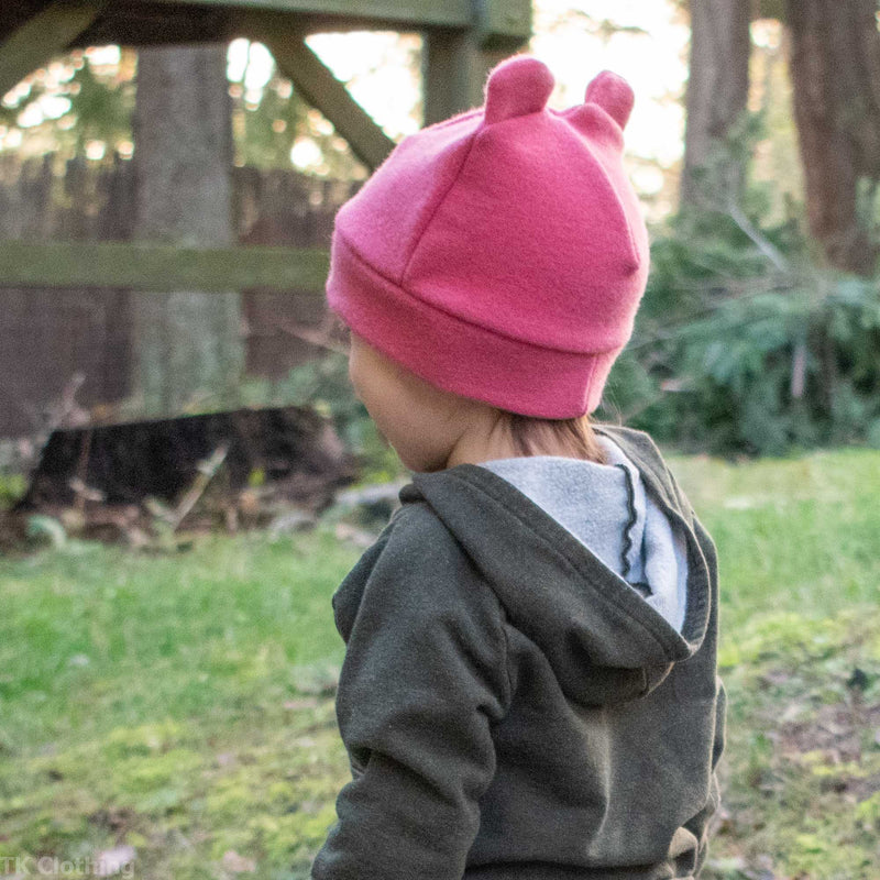 Felted Organic Merino Winter Bear Hat