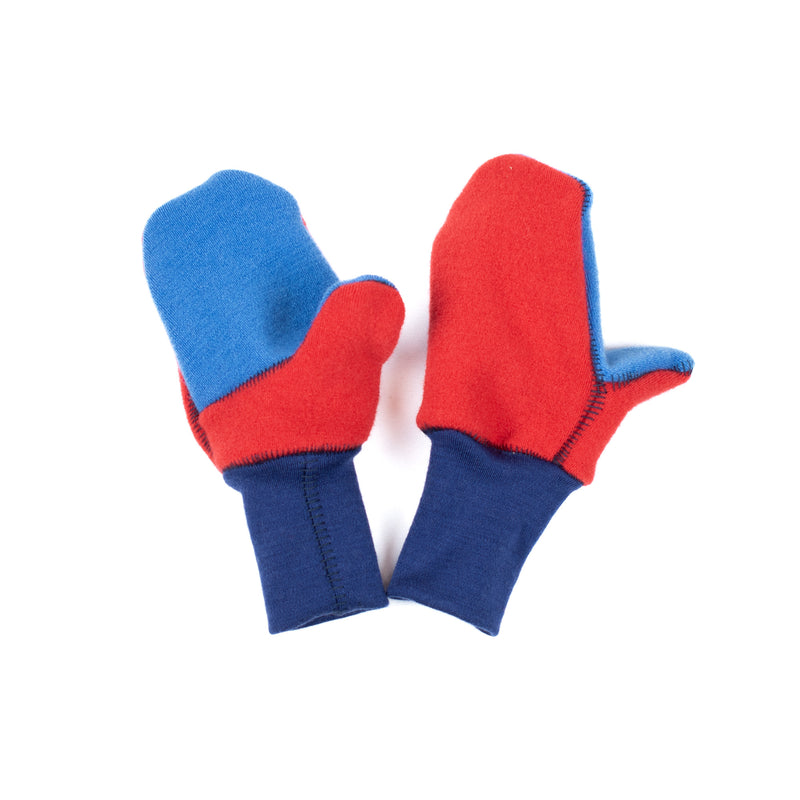 Felted Organic Merino Wool Mitts with Thumbs