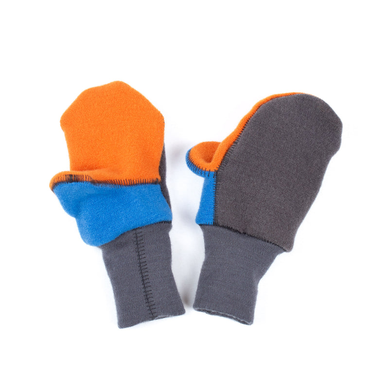 Felted Organic Merino Wool Mitts with Thumbs