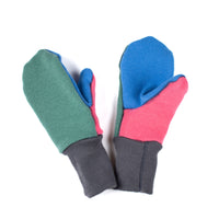 Felted Organic Merino Wool Mitts with Thumbs - Youth / Grown Ups