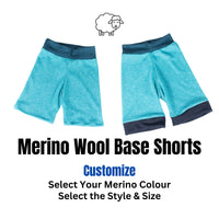 Custom Merino Wool Base Shorts - Grown Ups
