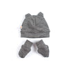 Merino Wool Baby Bear Hat Set