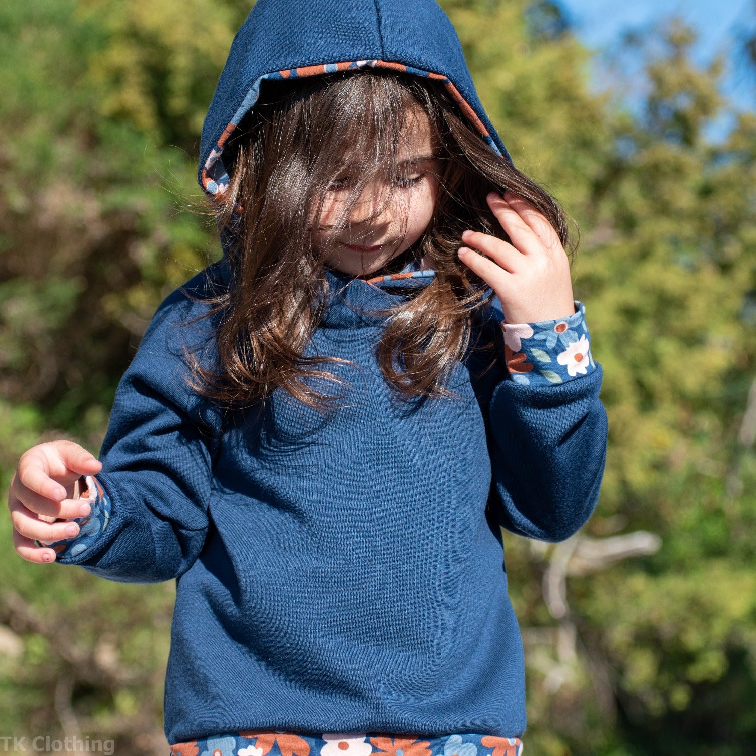 Kids Merino Wool Pullover Hoodies Handmade in Canada TK