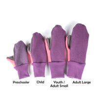 Felted Organic Merino Wool Mitts with Thumbs - Youth / Grown Ups