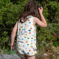 Clearance - Organic Cotton Rompers - Multi Dots