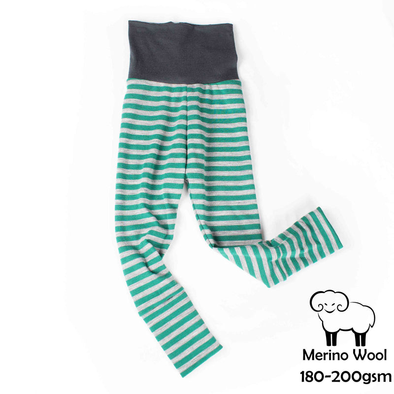 Merino Wool Adjustable Leggings - Base Layer Weight - 180-200gsm